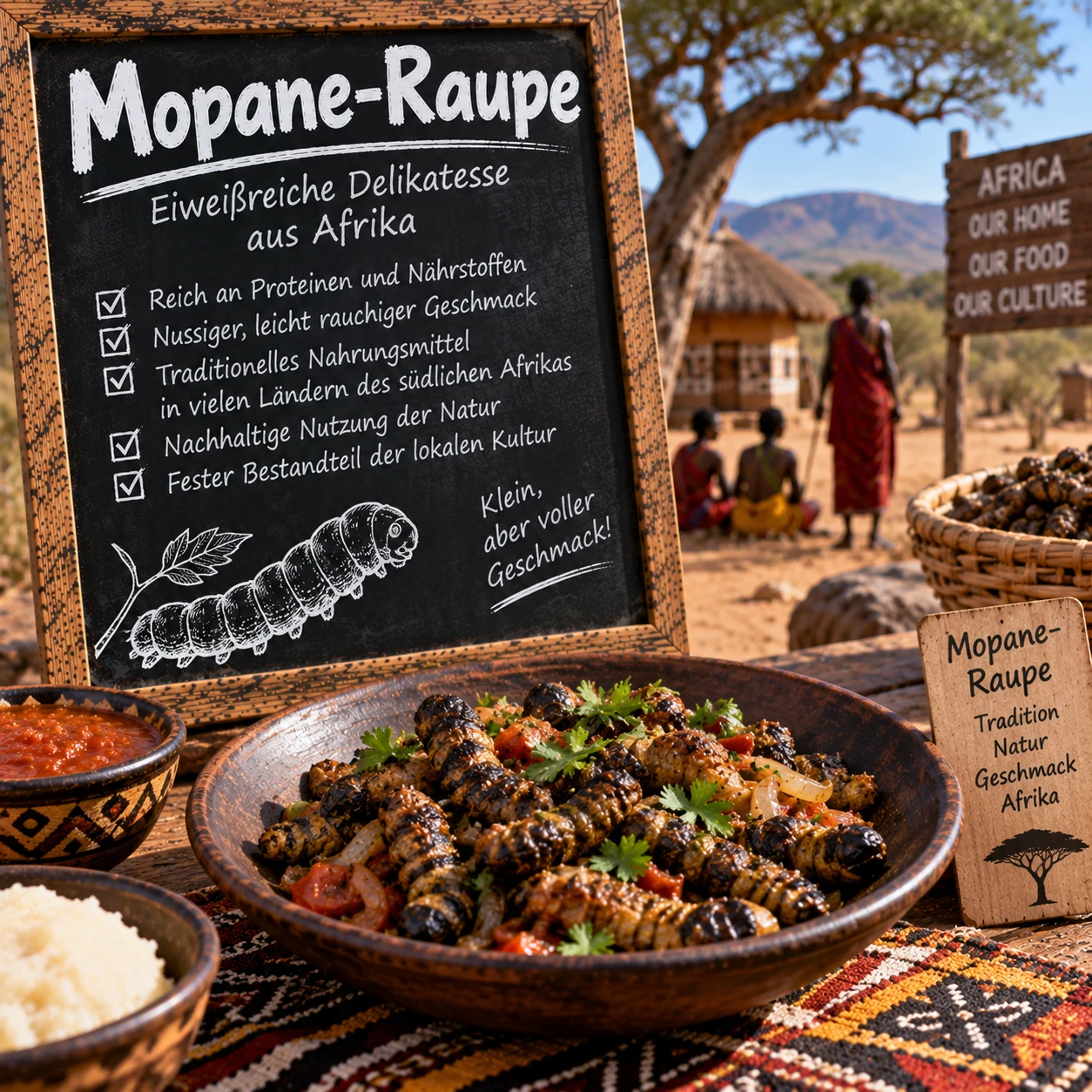 Mopane-Raupen