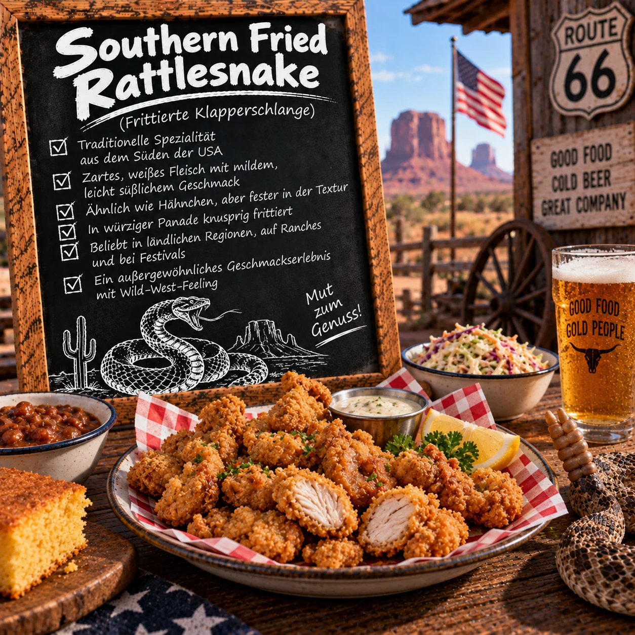 Southern Fried Rattlesnake (Frittierte Klapperschlange)